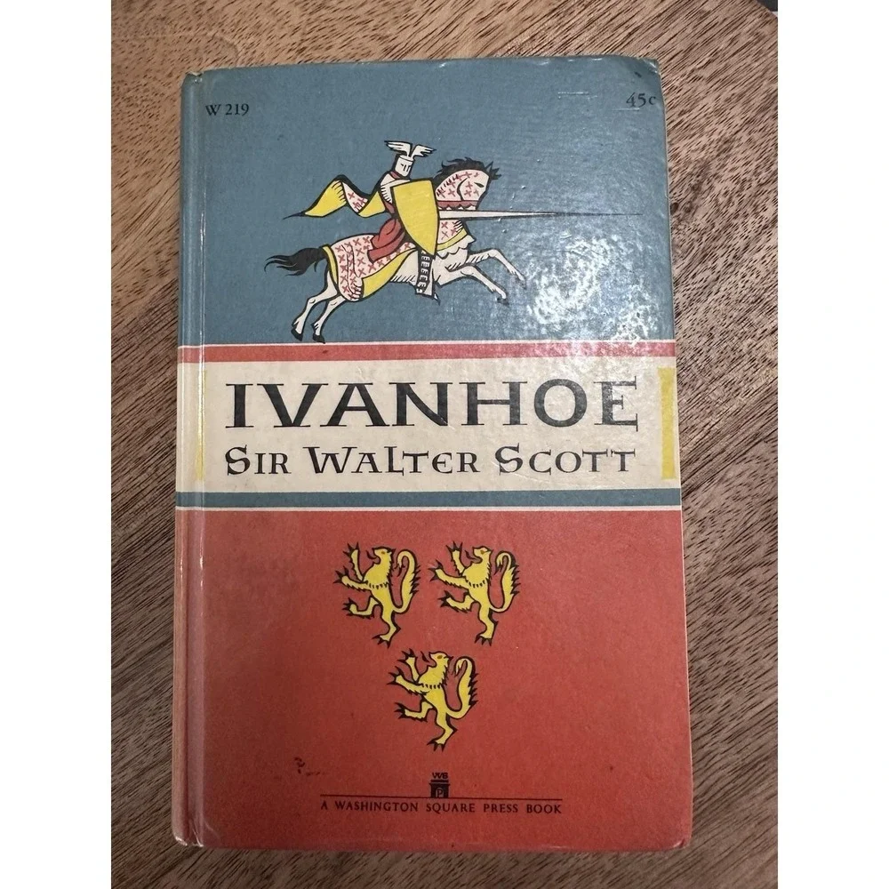 Ivanhoe by Sir Walter Scott, Vintage 1950s-60s  Hardcover Printed In The US